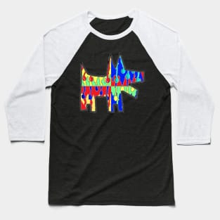 Graffiti Urban Tag Dog 24 Baseball T-Shirt